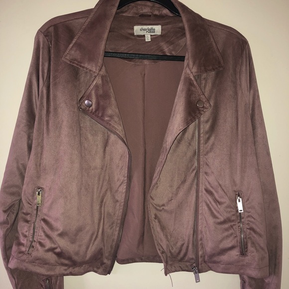Faux Suede Jacket Charlotte Russe 